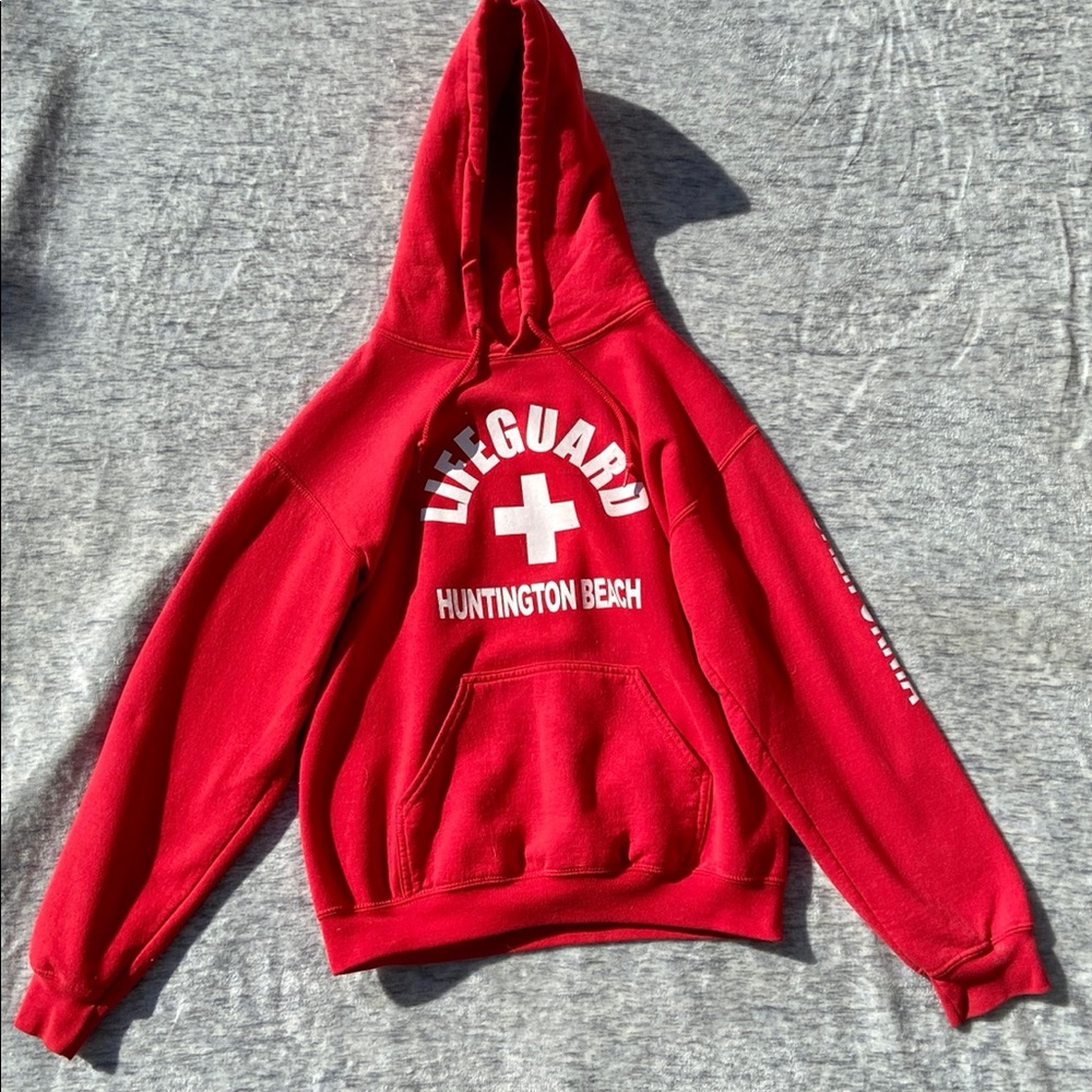 Red Lifeguard Hoodie